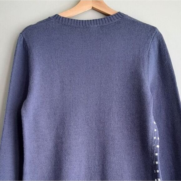 COLUMBIA / Fair Isle Intarsia Snowflake Knit Sweater Women's Sz M - Picture 7 of 10